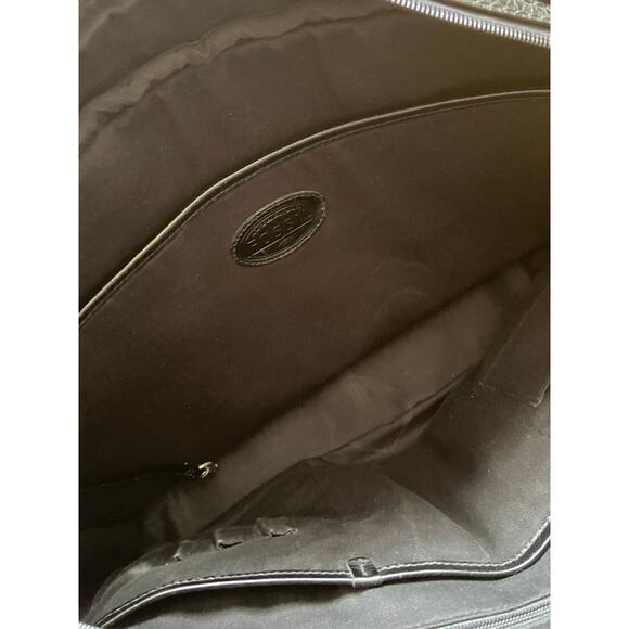 FOSSIL Black Leather Padded Mens Attache - Picture 5 of 12